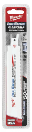 MILWAUKEE ELECTRIC TOOLS The Torch Ice Hardened Sawzall Blades, 9" x 1", 10 TPI, 1/2 in. Universal