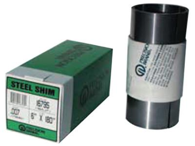 Steel Shim Stock Roll, 0.0005 in, Low Carbon 1008/1010 Steel, 0.005 in x 100 in x 6 in