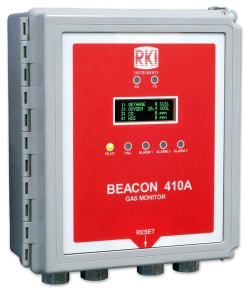 Beacon 410A Four Channel Wall Mount Controller, with large red strobe light (no sensors)