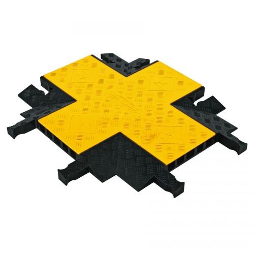 4-Way Cross Section For YJ5-125-Y/B, 5-Channel Yellow Jacket® Cable Protector