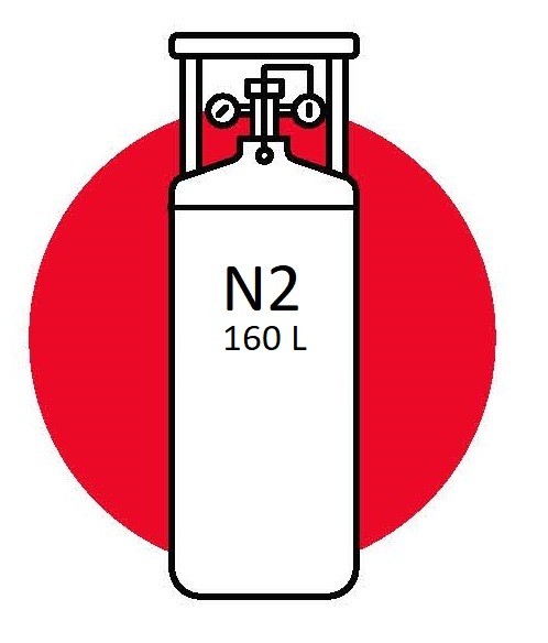 LIQUID NITROGEN 160 LITER CRYO GAS WITHDRAWAL (3,685CF)