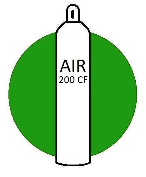 ZERO AIR 1.0 GRADE IN 200CF CYLINDER