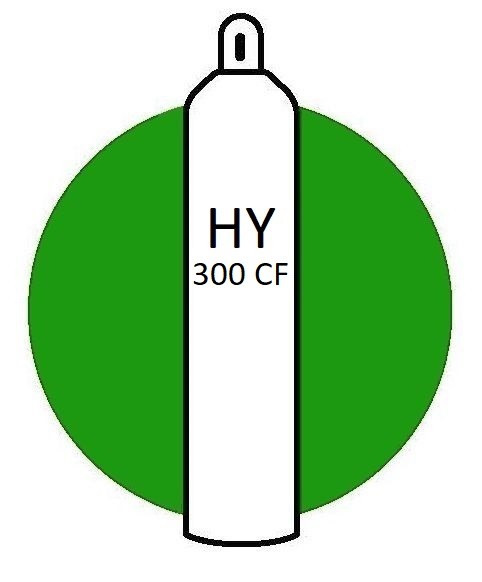 UHP HYDROGEN IN 300CF CYLINDER