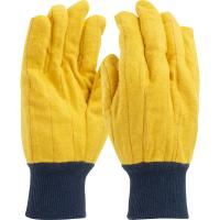 Full chore gloves w/ navy knit wrist