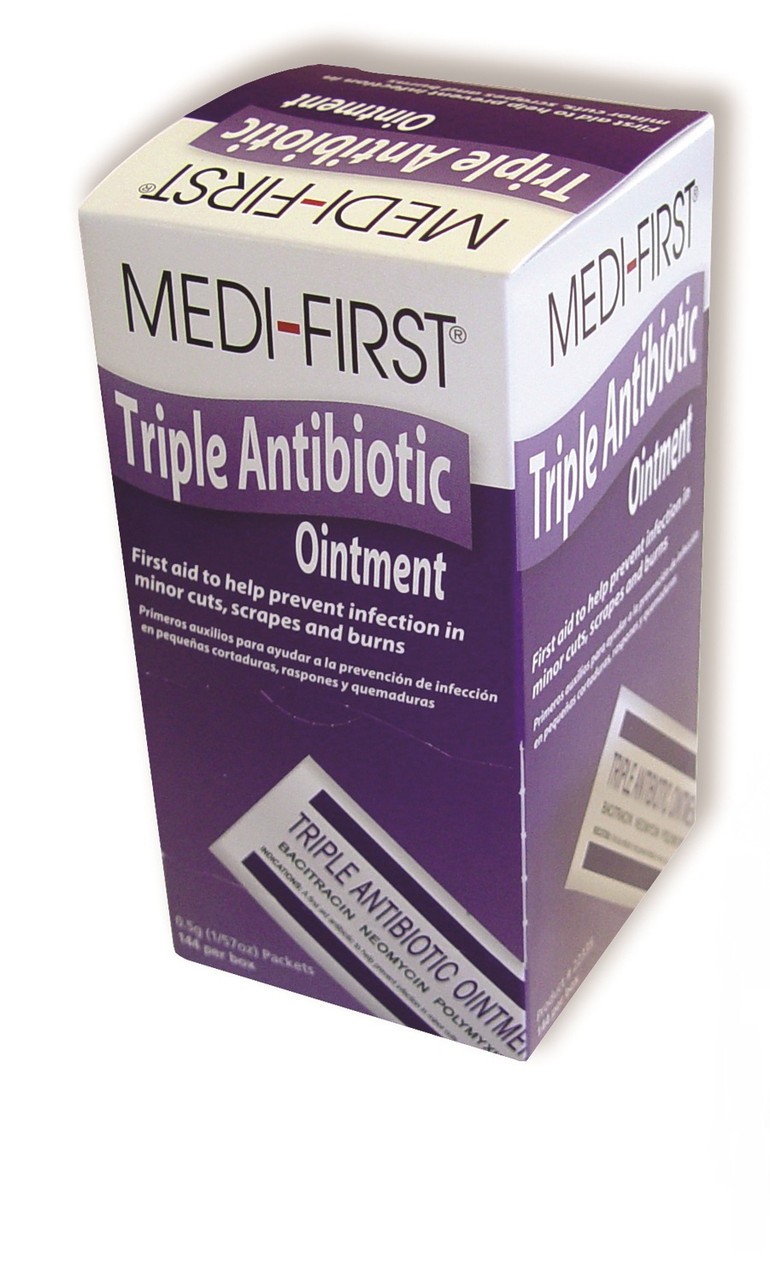 Triple antibiotic ointment packets, compare to Neosporin® Olsen Safety