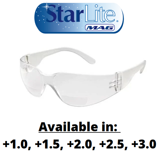 StarLite MAG Safety Glasses by Gateway +1.0, 1.5, 2.0, 2.5 Diopters