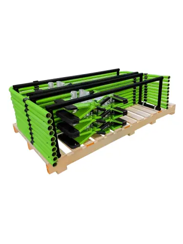 Frontline GUS05 Universal 5' Guardrails with Bases Complete Kit 50'