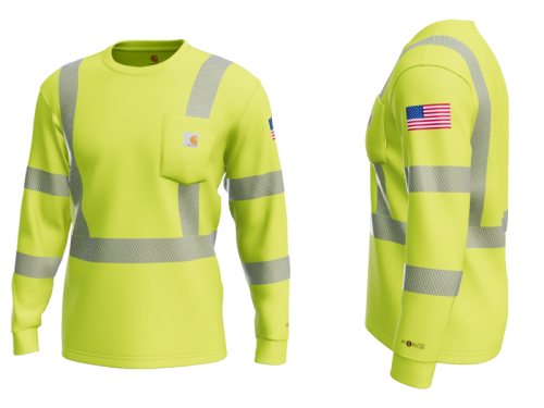 TPR x Carhartt American Series™ — ANSI Class 3 Hi-Vis Long-Sleeve Shirt (#100496/XL)