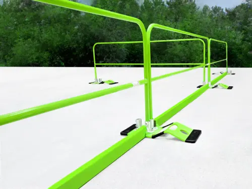 Frontline GUS10 Non-Penetrating Guardrail System 100' Kit - industrial safety gear from TPR Industrial