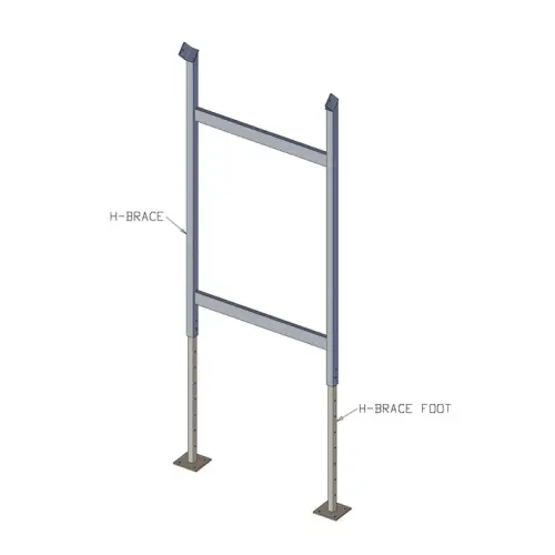 H-Brace | Stability Enhancement for AdjustaStairs - For 24in, 36in, and 48in Wide Staris