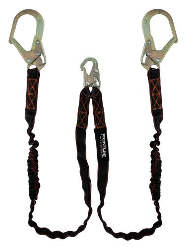 Frontline LIS62R Combat™ Twin Leg 6' Rebar Hook Lanyard with Internal Shock Absorber