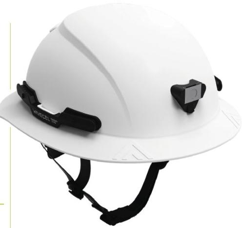 PRO Non-Vented Full Brim Type 2 Helmet with Chinstrap and Headlamp Bracket