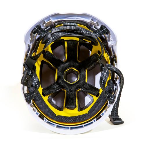 Securis Miro Brim Type 2 Helmet - Class C and Class E - industrial safety gear from TPR Industrial