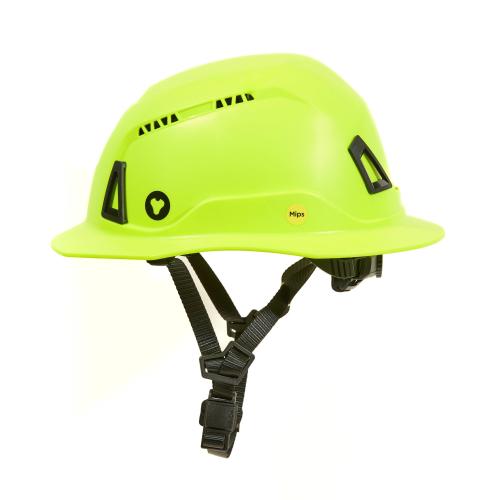 SECURIS Full-brim, Type II Class E, Non-Vent Hard Hat with Mips - Safety Yellow - industrial safety gear from TPR Industrial