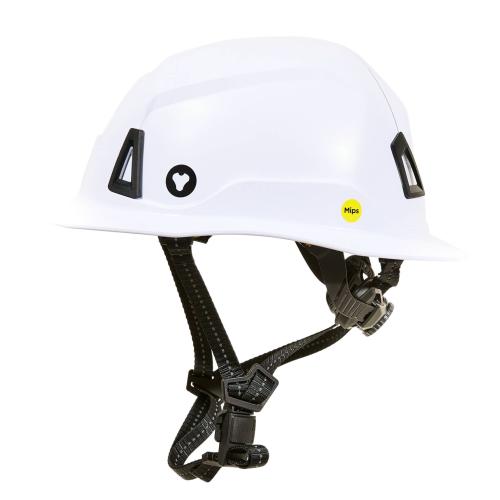 SECURIS Full Brim Type 2 Class E Non-Vented Safety Helmet with Mips - White - industrial safety gear from TPR Industrial