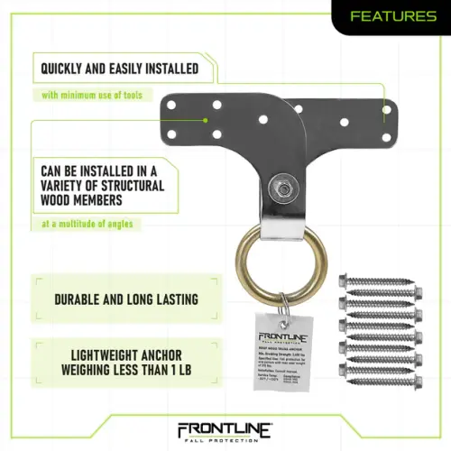Frontline ROWT18 Roof Wood Truss Anchor - industrial safety gear from TPR Industrial
