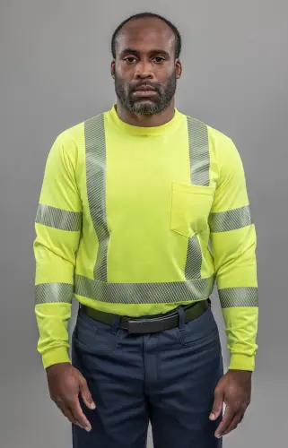 DRIFIRE® Strongknit™ FR Long Sleeve Hi-Vis T-Shirt Class 3
