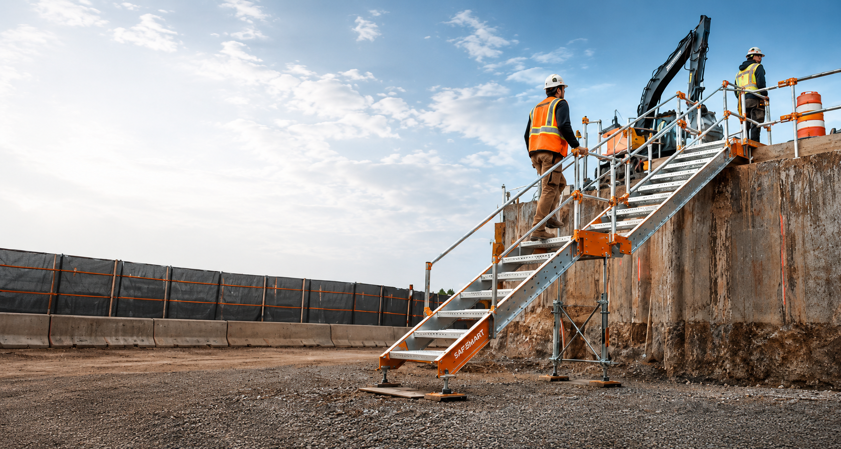 SafeSmart modular stair systems for jobsite access