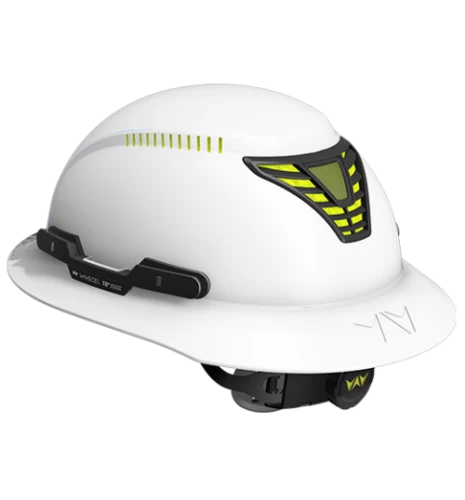 Wavecel T2+ Max White Vented Full Brim Hard Hat