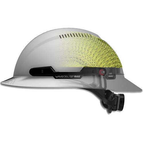 Wavecel T2+ Max Gray Vented Full Brim Hard Hat