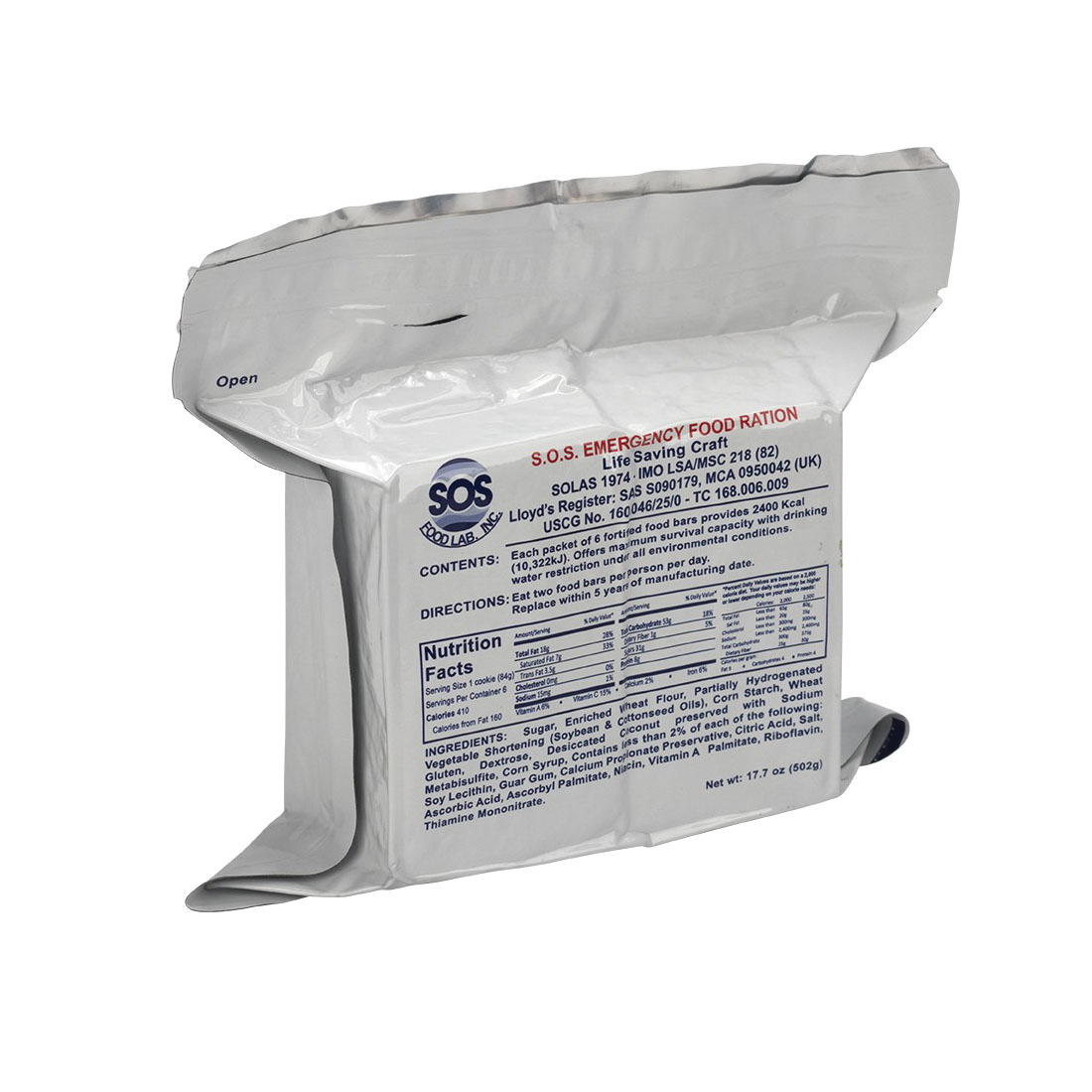 First Aid Only® 805958 Emergency Food Ration Pack, 3.5 x 4 in, 2400 cal ...