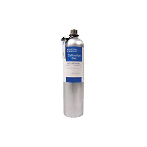 Industrial Scientific 18109464 Calibration Gas Cylinder, Composition: 100 ppm Carbon Monoxide, 5 ppm Nitrogen Dioxide, 18% Oxygen, 25% LEL Methane, 58 L Cylinder Capacity, For Use With Calibration and Maintenance Gas Monitor