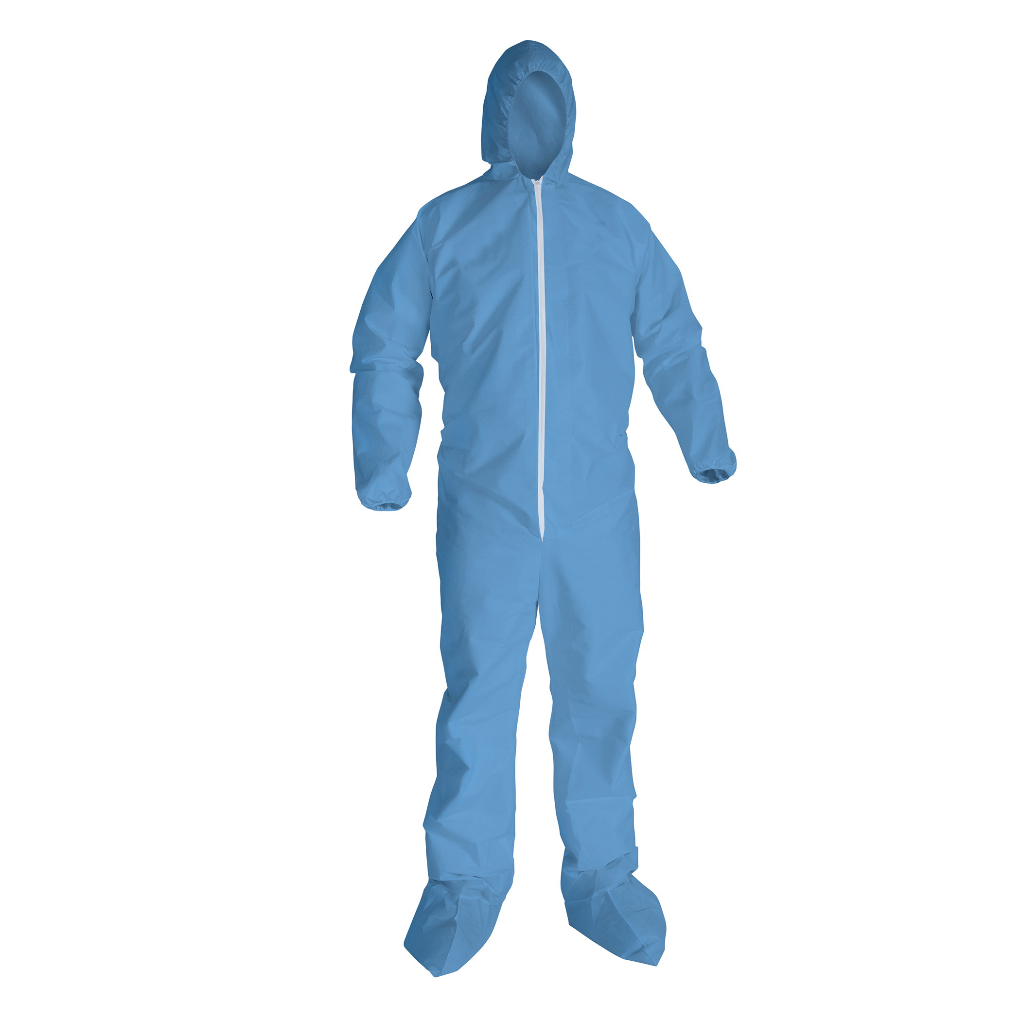 COVERALL RESISTANT FLM L BL POLYEST SPUN