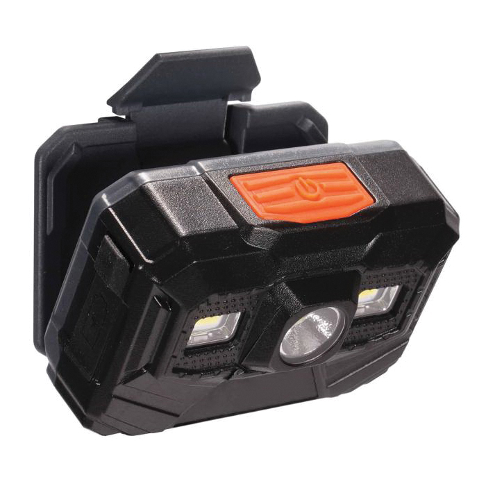 LIGHT LED HAT HARD RECHARGEABLE UNIV BK