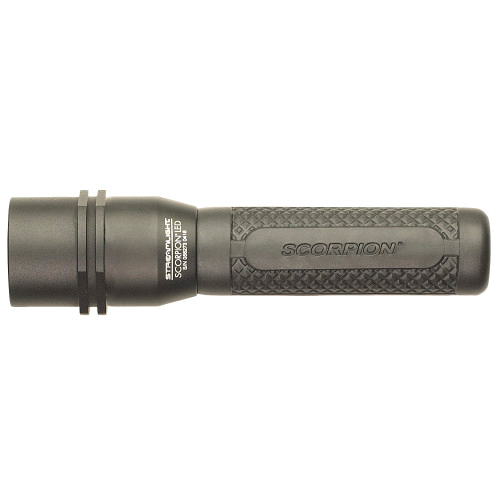 streamlight 85010 scorpion led flashlight SCORPION® HL performance flashlight also features a rubber Streamlight, Inc [85010] Scorpion LED