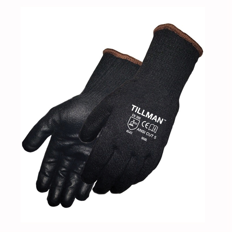 GLOVES RESISTANT CUT L POLYURETHANE BK