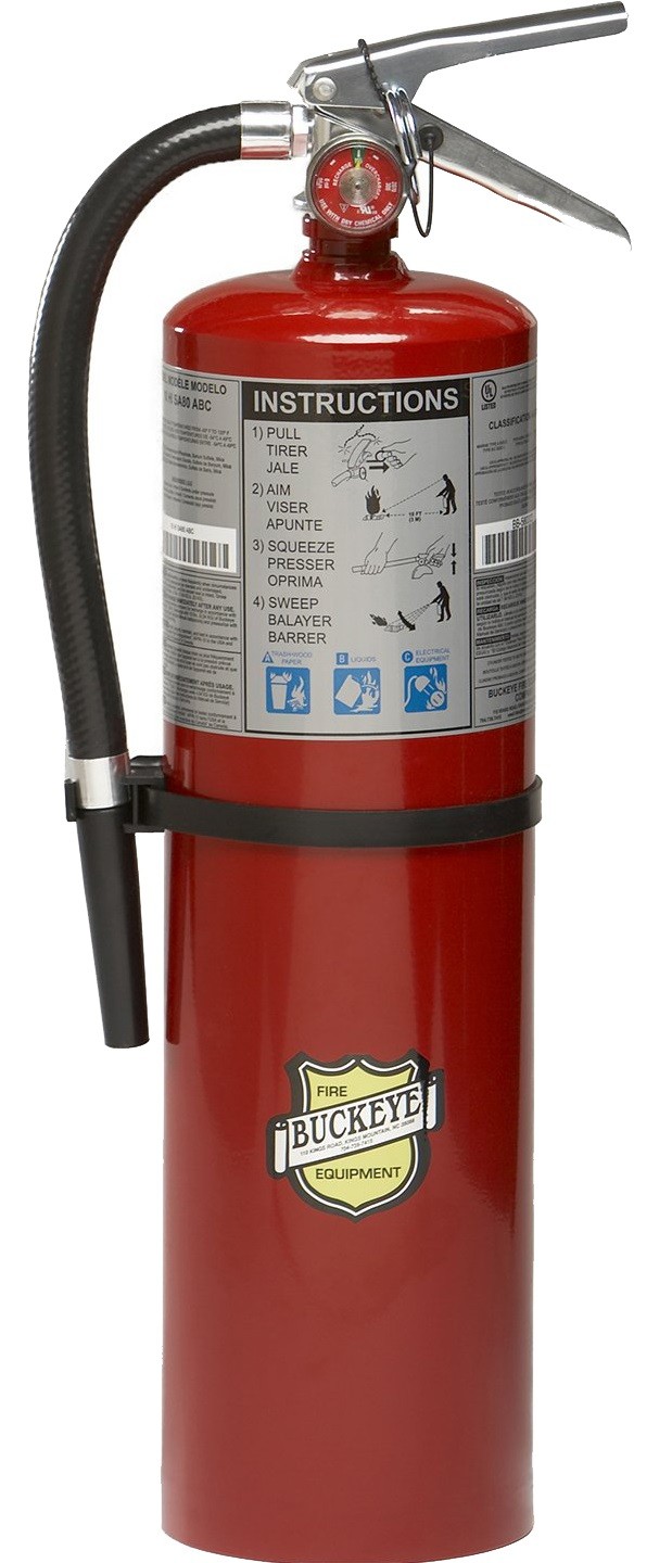 Buckeye 11340 ABC Multipurpose Dry Chemical Hand Held Fire Extinguisher ...