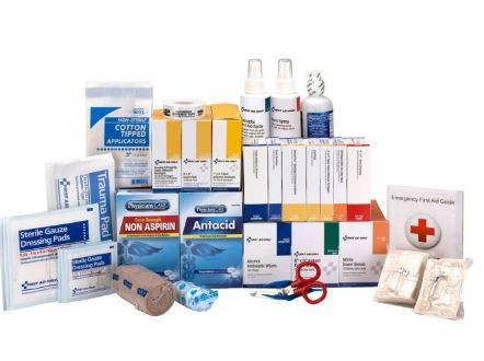 3 Shelf First Aid Refill With Medications, ANSI Compliant