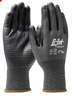 G-TEK 18G, POLYKOR A4 GLOVE,  TOUCHSCREEN NITRILE FOAM  w/DOTS, SMALL