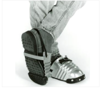 Foot guards, 5" w/ rubber toe clip
