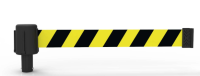 Yellow/black diagonal stripes