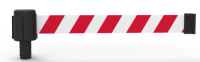 Red/white diagonal stripes
