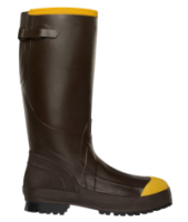 16" Alpha Aggressive steel toe slip resistant boots, size 9