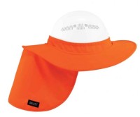 Chill-Its Universal Hard Hat Brim with Neck Shade, Orange