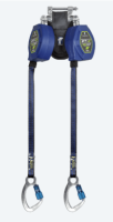 8' FT-X™ EdgeCore™ Class 2 Leading Edge Personal SRL, Twin-leg with Aluminum CE Carabiners