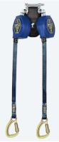 8' FT-X™ EdgeCore™ Tie-Back Class 2 Leading Edge Personal SRL, Twin-leg with Steel 5k Carabiner