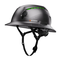 STUDSON FULL BRIM HELMET,CARBON, CLASS C, VENTED
