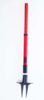 Red plastic stake
