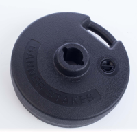 Black plastic banner base