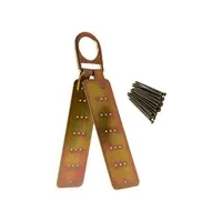 Reusable roof anchor, D-ring, galvanized steel, hinged