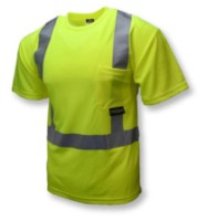 Cl 2 High Vis Safety T-Shirt with Max-Dri, Green, 4X