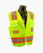 Class 2 surveyor vest w/ two-tone trim