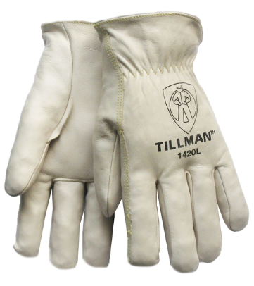 TIL1420 DRIVER - GLOVES - COWHIDE - LENGTH 11 IN, WIDTH 6 IN, HEIGHT 1 IN