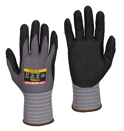 Coated - Gloves - HPPE/Micro-Foam Nitrile - Length 9.25 in, Width 4.5 in, Height 0.25 in