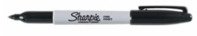 Fine Tip Permanent Marker, Black