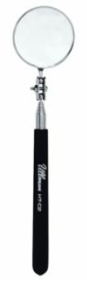 Telescoping Inspection Mirror, Round, 2-1/4 in dia, 6-1/2 in L to 36-3/8 in L